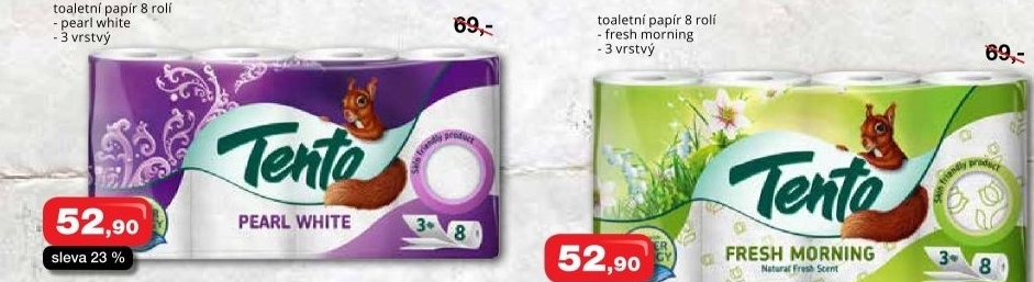 Toaletni papir 3vrstvy tento