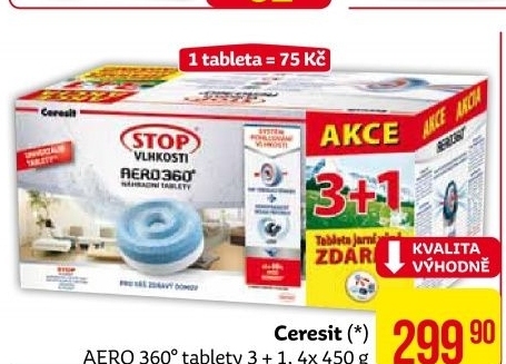 Pohlcovac vlhkosti aero 360 ceresit nahradni tablety