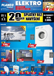 akční leták Planeo Elektro 27.1.2016-2.2.2016