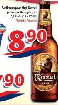 Pivo svetle vycepni 10 velkopopovicky kozel