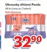 Ubrousky vlhcene detske panda