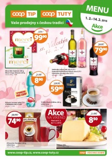 akční leták COOP 1.2.2016-14.2.2016