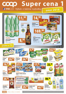 akční leták COOP 1.2.2016-29.2.2016