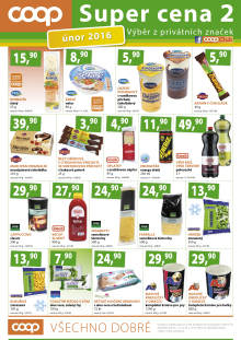 akční leták COOP 1.2.2016-29.2.2016