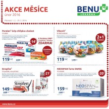 akční leták BENU Lékárna 1.2.2016-29.2.2016