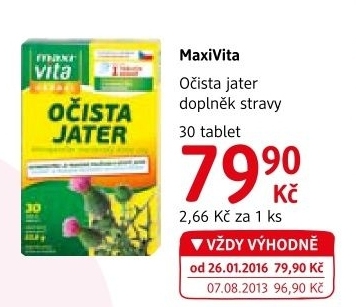 Doplnek stravy ocista jater maxivita
