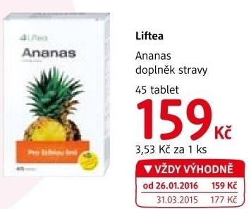Doplnek stravy ananas liftea