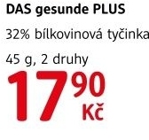Tycinka proteinova sportness das gesunde plus