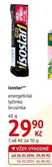 Tycinka energeticka isostar