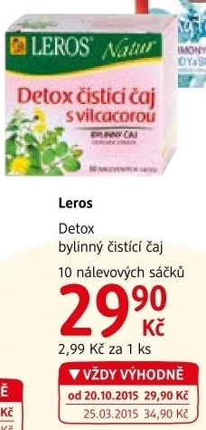 Caj cistici detox leros