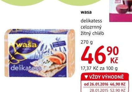 Chleb zitny delicatess wasa