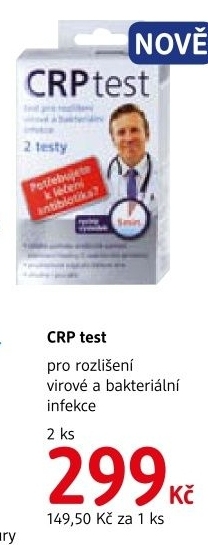 Test pro rozliseni virove a bakterialni infekce crp