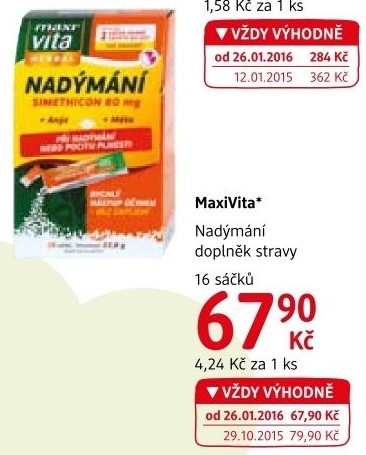 Doplnek stravy nadymani herbal maxivita