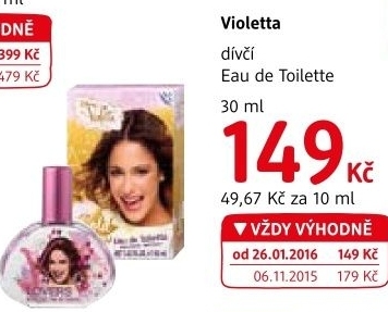 Toaletni voda pro divky violetta