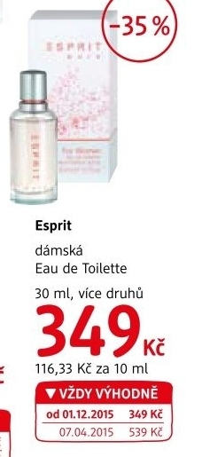 Toaletni voda damska esprit