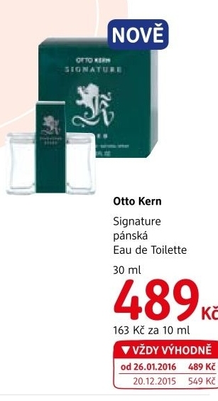 Toaletni voda panska signature otto kern