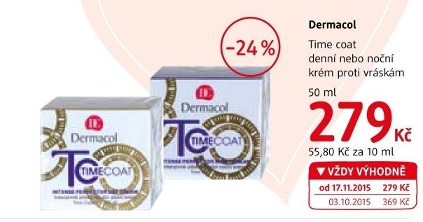 Krem pletovy zdokonalujici time coat dermacol