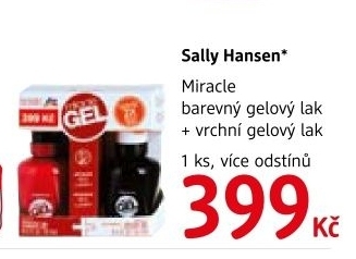 Balicek lak na nehty gelovy vrchni lak miracle sally hansen