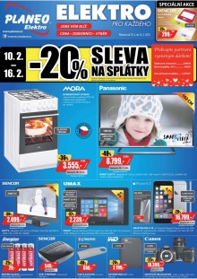 akční leták Planeo Elektro 10.2.2016-16.2.2016