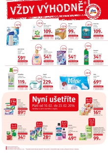 akční leták dm drogerie 10.2.2016-29.2.2016