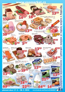 akční leták ESO MARKET 17.2.2016-28.2.2016