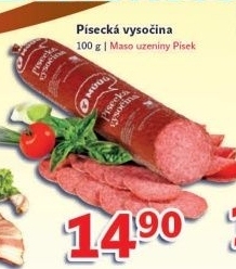 Salam vysocina pisecka maso uzeniny pisek