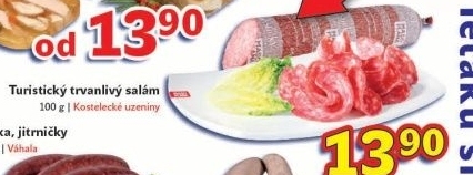 Salam turisticky kostelecke uzeniny