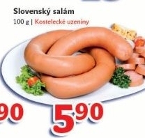 Salam slovensky toceny kostelecke uzeniny