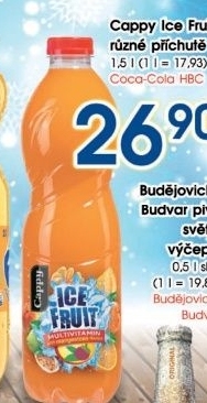 Napoj ice fruit cappy