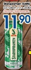 Pivo svetle vycepni 10 staropramen
