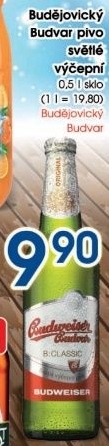 Pivo svetle vycepni b classic budweiser budvar