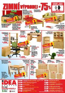 akční leták IDEA nábytek 15.2.2016-29.2.2016