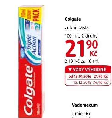 Pasty na zuby colgate
