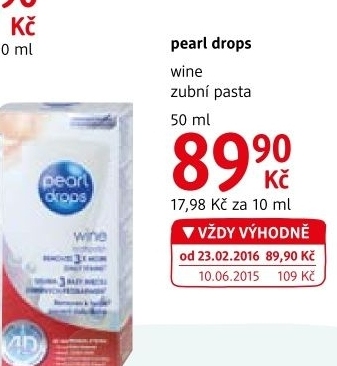Pasta na zuby belici wine pearl drops