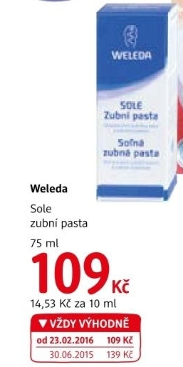 Pasta na zuby sole weleda