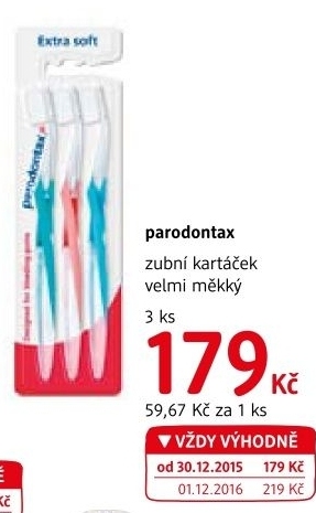 Kartacek na zuby extra soft parodontax