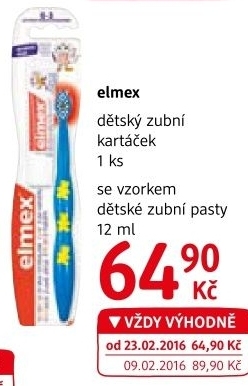 Kartacek na zuby detsky elmex