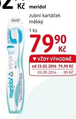 Kartacek na zuby meridol