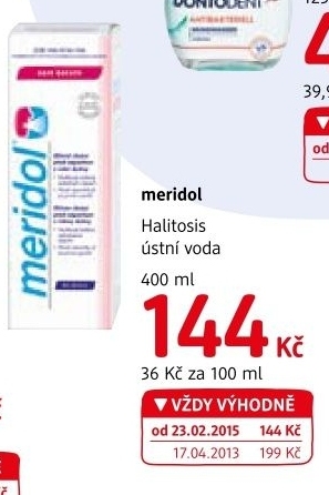 Ustni voda halitosis meridol