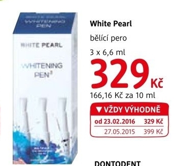 Zubni pero belici white pearl