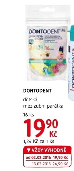 Dentalni paratka mezizubni detske dontodent