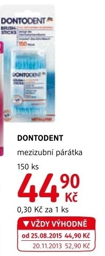 Dentalni paratka mezizubni dontodent