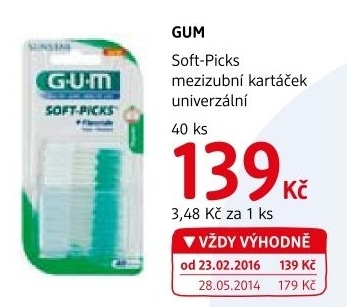Mezizubni kartacek soft picks gum