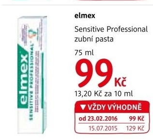 Pasta na zuby sensitive professional elmex