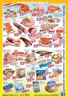 akční leták ESO MARKET 2.3.2016-13.3.2016