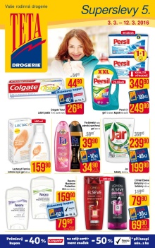 akční leták Teta drogerie 3.3.2016-12.3.2016