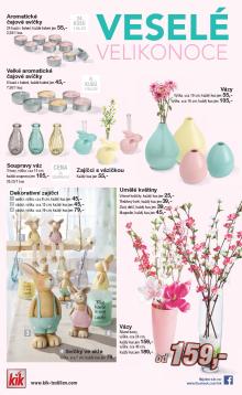 akční leták Kik textil 9.3.2016-31.3.2016