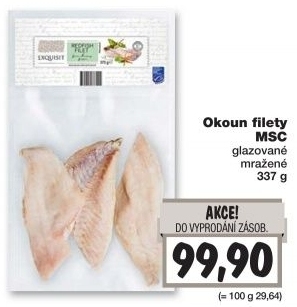 Okoun nilský filety mražené Exquisit
