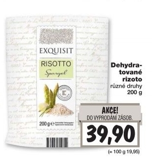 Rizoto dehydrované Exquisit
