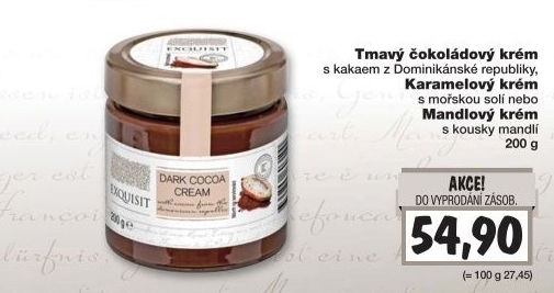 Tmavý čokoládový krém Exquisit